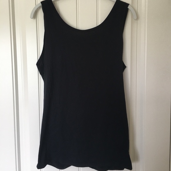 Fabletics Tops - Fabletics black open back tank
